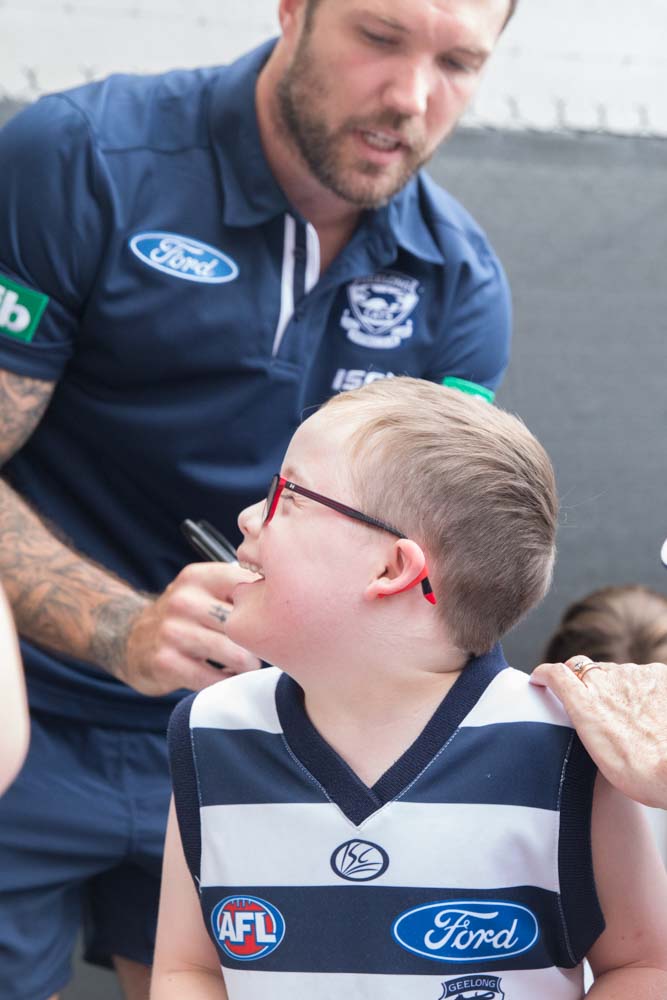 Gateways and Geelong Cats footy clinic