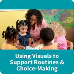 Using visuals to support routines and choice making