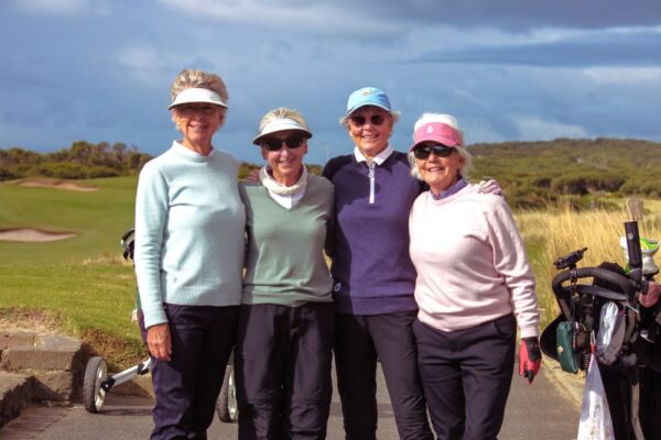 Golf ladies smiling at the camera