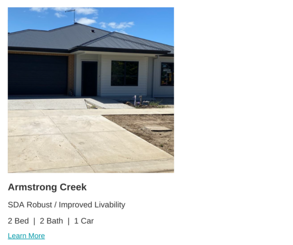 Illowra Armstrong Creek (1)